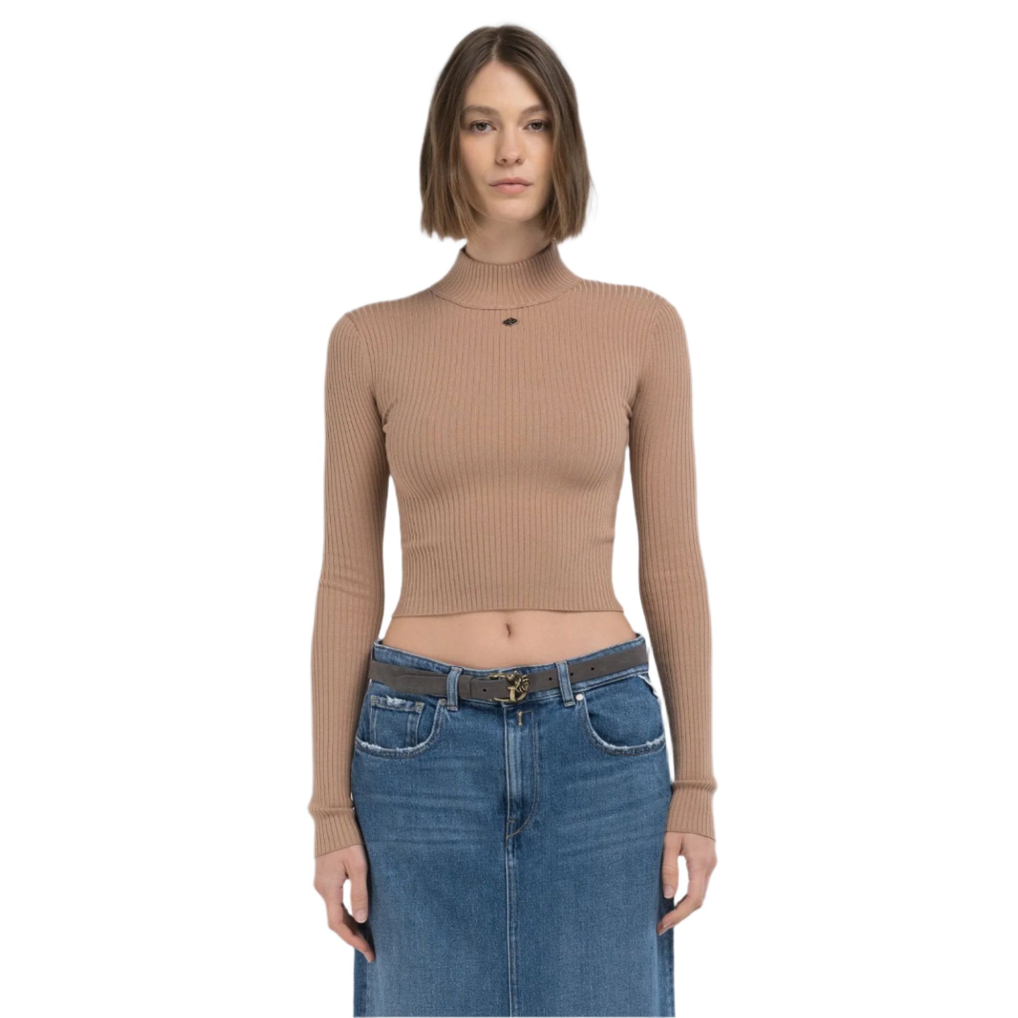 Replay Women's Viscose-Blend Hight Neck Sweater | Clothing | GCC | Winter 2024 | Women | Women All Clothing | Women Knitwear & sweater | Womens | Womens Fashion Replay Women's Viscose-Blend Hight Neck Sweater | Clothing | GCC | Winter 2024 | Women | Women All Clothing | Women Knitwear & sweater | Womens | Womens Fashion
