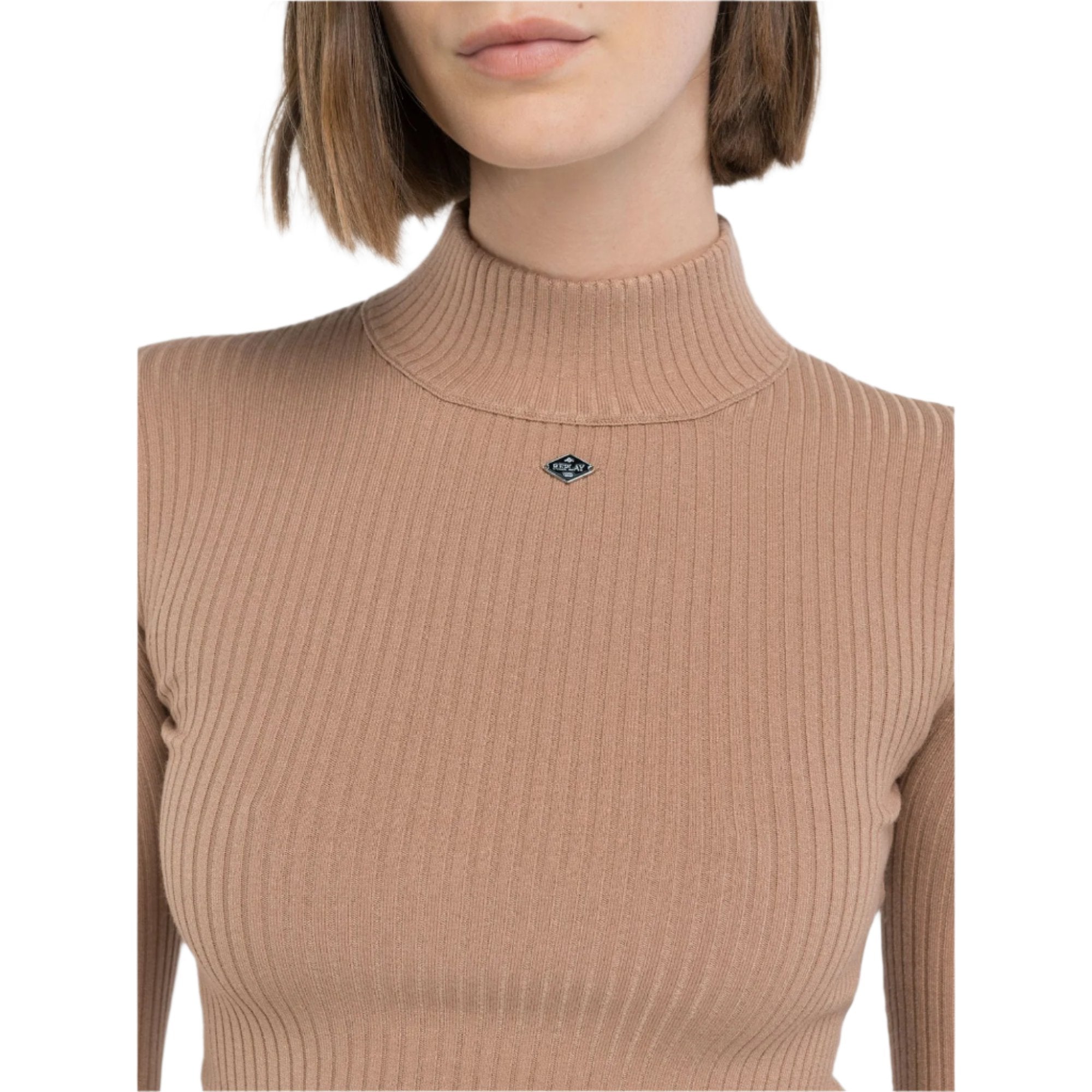 Replay Women's Viscose-Blend Hight Neck Sweater | Clothing | GCC | Winter 2024 | Women | Women All Clothing | Women Knitwear & sweater | Womens | Womens Fashion Replay Women's Viscose-Blend Hight Neck Sweater | Clothing | GCC | Winter 2024 | Women | Women All Clothing | Women Knitwear & sweater | Womens | Womens Fashion