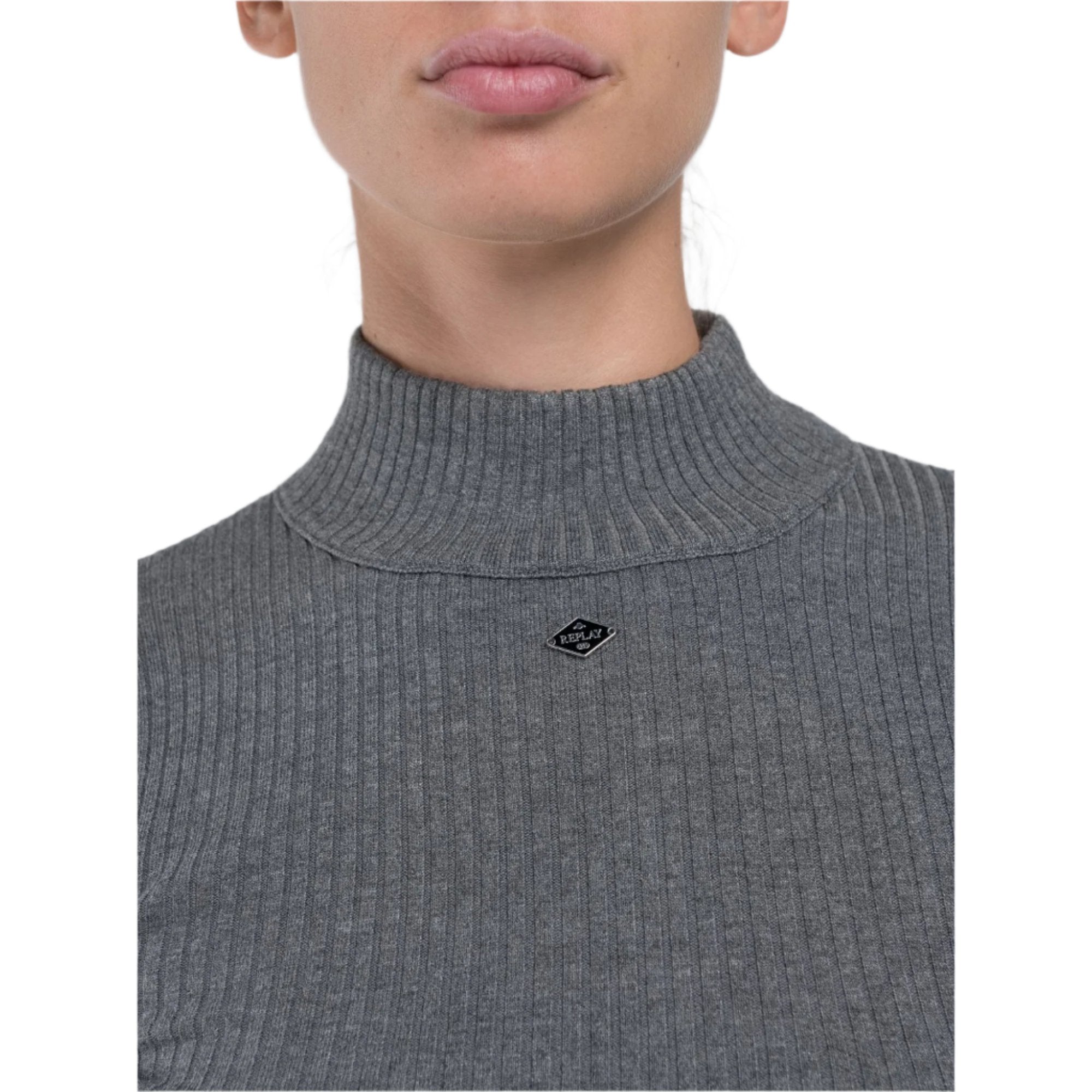 Replay Women's Viscose-Blend Hight Neck Sweater | Clothing | GCC | Winter 2024 | Women | Women All Clothing | Women Knitwear & sweater | Womens | Womens Fashion Replay Women's Viscose-Blend Hight Neck Sweater | Clothing | GCC | Winter 2024 | Women | Women All Clothing | Women Knitwear & sweater | Womens | Womens Fashion