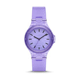 DKNY Chambers Women's Three-Hand Purple Polyurethane Watch