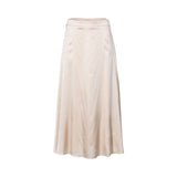 Dinoma Women's Long Light Beige Skirt