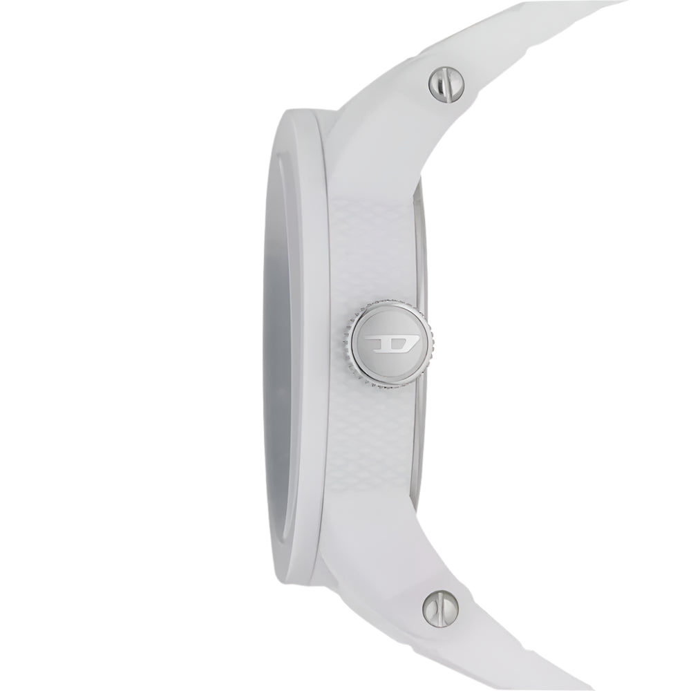 Diesel Double Down Gents Three-Hand White Silicone Watch | departure-to-desk | Fashion Watches | Men | Mens | Mens Watches | new-season-2025 | Watch | Watches Diesel Double Down Gents Three-Hand White Silicone Watch | departure-to-desk | Fashion Watches | Men | Mens | Mens Watches | new-season-2025 | Watch | Watches