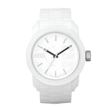 Diesel Double Down Gents Three-Hand White Silicone Watch