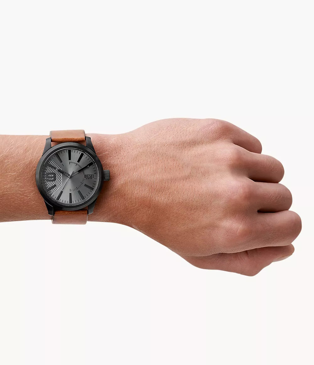 Diesel Rasp Gents Three-Hand Brown Leather Watch | Fashion Watches | GCC | Men | Mens | Mens Watches | Watch | Watches Diesel Rasp Gents Three-Hand Brown Leather Watch | Fashion Watches | GCC | Men | Mens | Mens Watches | Watch | Watches