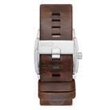 Diesel Cliffhanger Gents Blue Dial Brown Leather Watch