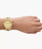 Diesel Vert Gents Three-Hand Date Gold-Tone Stainless Steel Watch