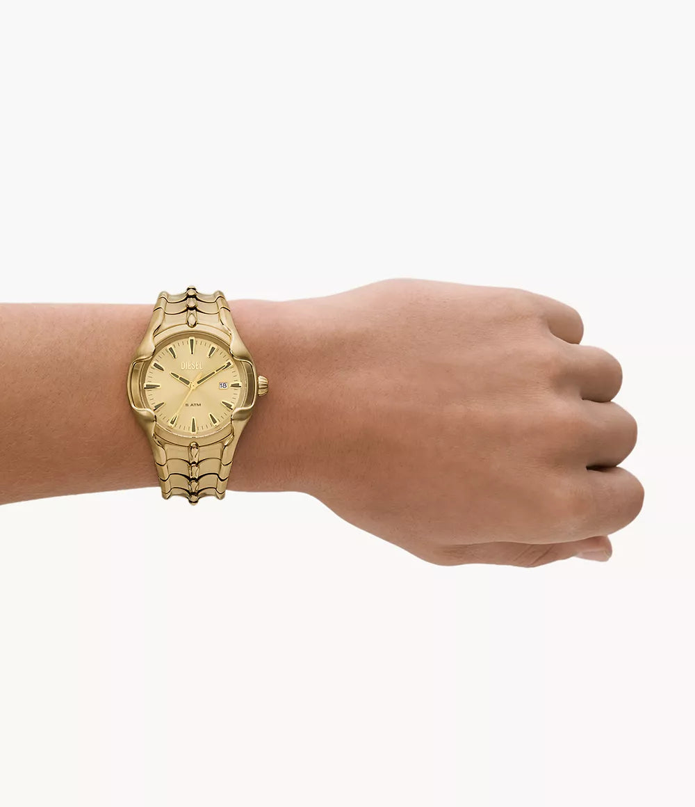 Diesel Vert Gents Three-Hand Date Gold-Tone Stainless Steel Watch | Fashion Watches | GCC | Men | Mens | Mens Watches | Watch | Watches Diesel Vert Gents Three-Hand Date Gold-Tone Stainless Steel Watch | Fashion Watches | GCC | Men | Mens | Mens Watches | Watch | Watches