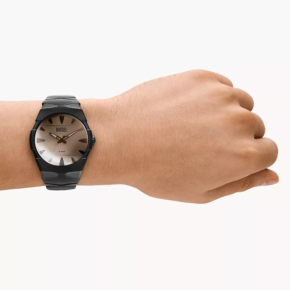 Diesel D-Sruptor Gents Silver Sunray Dial Three-Hand Black Stainless Steel Bracelet Watch | Fashion Watches | Men | Mens | Mens Watches | new-season-2025 | Watch | Watches Diesel D-Sruptor Gents Silver Sunray Dial Three-Hand Black Stainless Steel Bracelet Watch | Fashion Watches | Men | Mens | Mens Watches | new-season-2025 | Watch | Watches