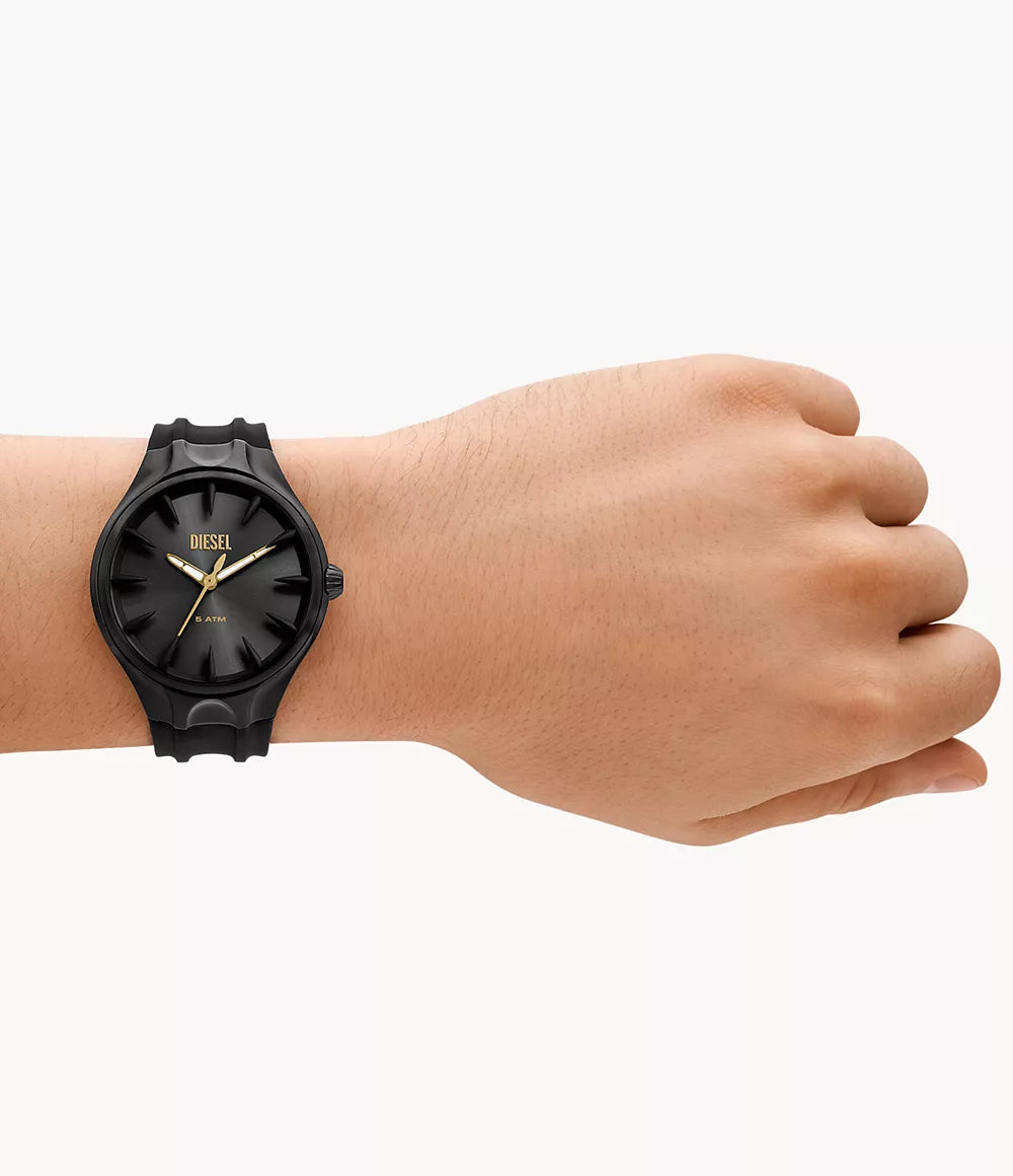 Diesel D-Sruptor Streamline Gents Three-Hand Black Silicone Watch | Fashion Watches | Men | Mens | Mens Watches | new-season-2025 | Watch | Watches Diesel D-Sruptor Streamline Gents Three-Hand Black Silicone Watch | Fashion Watches | Men | Mens | Mens Watches | new-season-2025 | Watch | Watches
