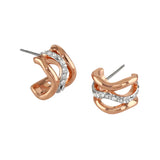 Buckley London Bayswater Hoops Earrings Rose Gold Rose Gold Two Tone O/S SS24