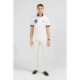 Eden Park Gents White Short-Sleeved Polo Shirt Xv Of France
