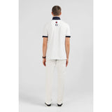 Eden Park Gents White Short-Sleeved Polo Shirt Xv Of France