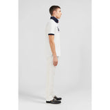 Eden Park Gents White Short-Sleeved Polo Shirt Xv Of France