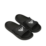 Emporio Armani Men's Logo Detail Slide Slippers