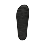 Emporio Armani Men's Ribbed Strap Slide Slippers with Logo Detail