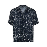 Emporio Armani Men's Abstract Print Short Sleeve Shirt