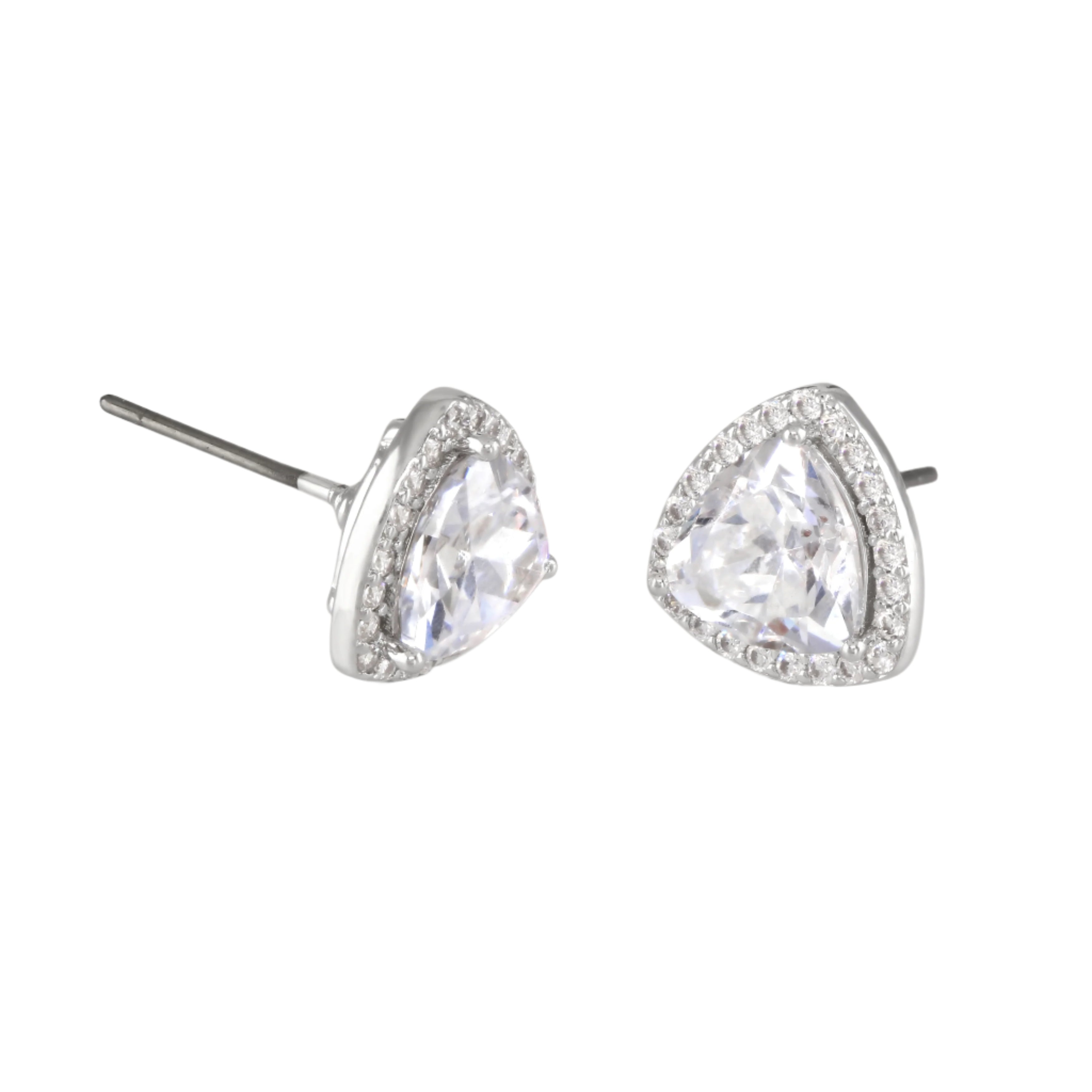 Buckley London Clear Trillion Halo Earrings Rhodium | Accessories | Earrings | Fashion Jewellery | Women | Women Earrings | Womens Buckley London Clear Trillion Halo Earrings Rhodium | Accessories | Earrings | Fashion Jewellery | Women | Women Earrings | Womens