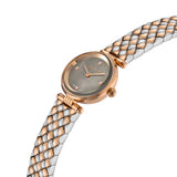 Escada Scarlett 24mm Women's Swiss Made Two-Tone Rose Gold Watch with Grey Mother of Pearl Diamond Dial