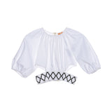 Elisabetta Franchi Kids Girl's White & Black Top & Trouser