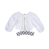 Elisabetta Franchi Kids Girl's White & Black Top & Trouser