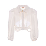 Elisabetta Franchi Kids Girl's White & Black Top & Trouser