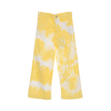 Elisabetta Franchi Kids White & Yellow Set T-Shirt & Trousers