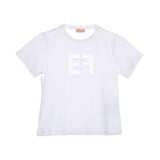 Elisabetta Franchi Kids Girl's White & Pink  Set T-Shirt & Trousers