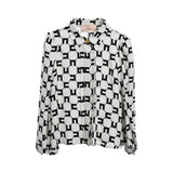 Elisabetta Franchi Kids Girl's Black & Beige Set of Shirt &Trousers