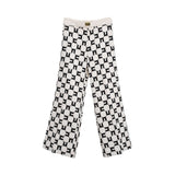 Elisabetta Franchi Kids Girl's Black & Beige Set of Shirt &Trousers