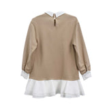 Elisabetta Franchi Kids Girl's Beige Casual Dress