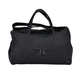 Elisabetta Franchi Kids New Born Black Duffle/Gym Bag with Embossed Logo