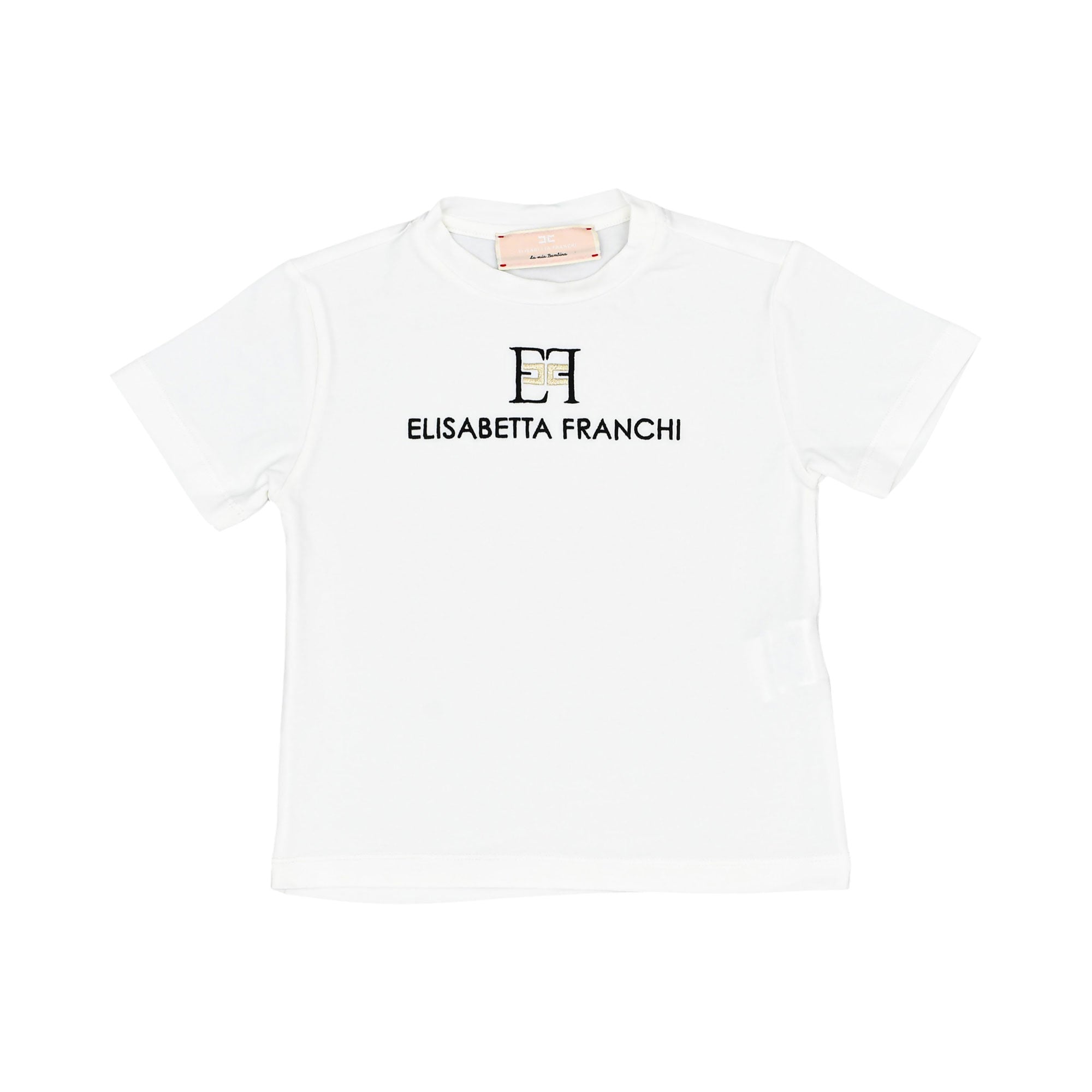Elisabetta Franchi Kids Boy's White T-Shirt | GCC | Kids and Teens | Kids and Teens Boy Tops | Kids and Teens Tops | Kids Boys (3 YRS -16 YRS) | Kids Clothing | Kids Fashion | Kids Teen Collection
