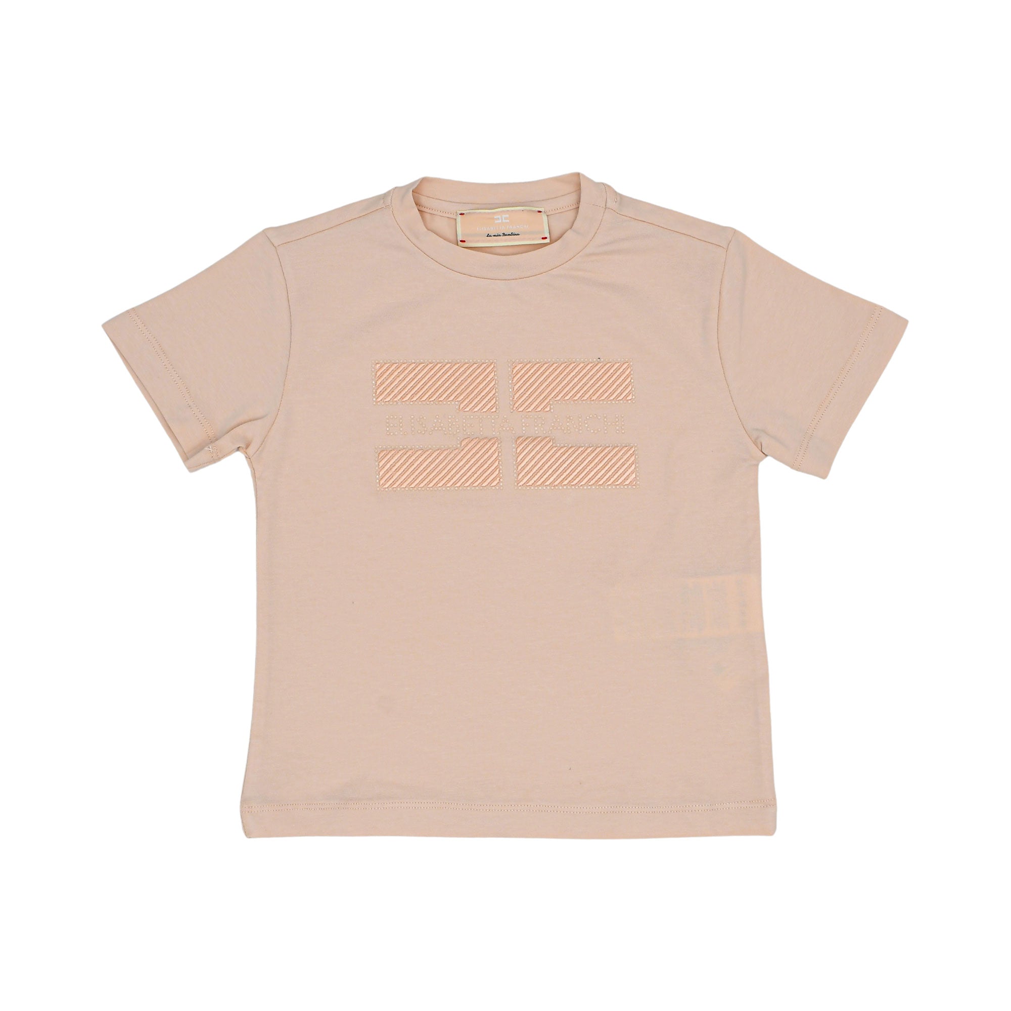 Elisabetta Franchi Kids Boy's Beige T-shirt | GCC | Kids and Teens | Kids and Teens Boy Tops | Kids and Teens Tops | Kids Boys (3 YRS -16 YRS) | Kids Clothing | Kids Fashion | Kids Teen Collection