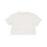 Elisabetta Franchi Kids Baby Girl's Ivory & Gold Cropped Pocket T-Shirt
