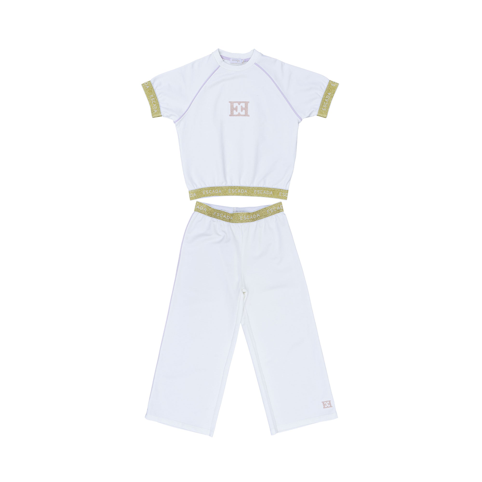 Escada Kids Girls' Cozy and Stylish White Jogging Suit – Blue Salon