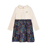 Escada Kids Girl's Patterned Skirt Long-Sleeve Dress
