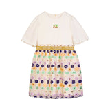 Escada Kids Girl's Dress with Embroidered Floral Tulle Skirt