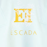 Escada Kids Girl's Sweatshirt Dress with Tropical Print Skirt