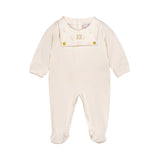 Escada Kids New Born Girl's White Set of Sleepsuit & Hat