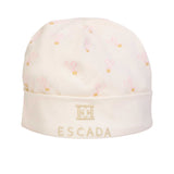 Escada Kids New Born Girl's White Set of Sleepsuit & Hat