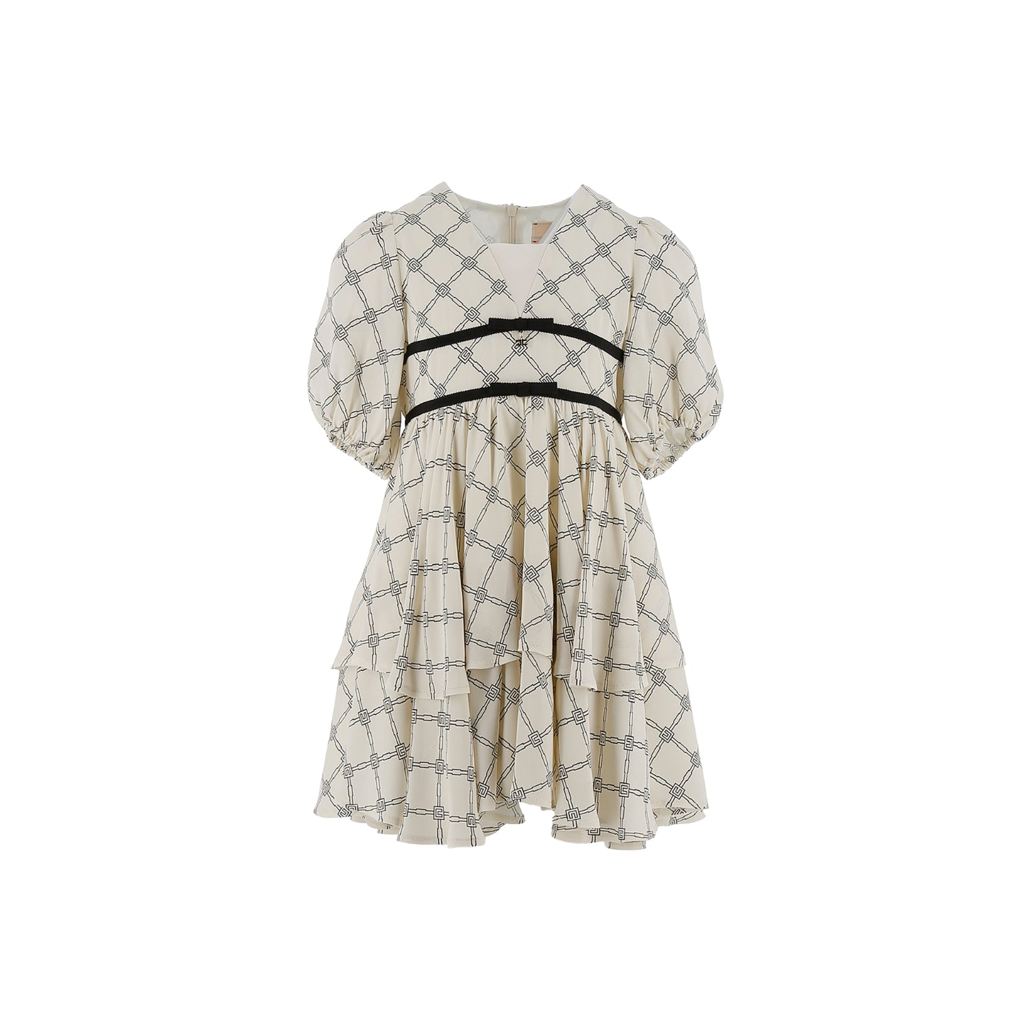 Elisabetta Franchi Kids Girl's Black & White Dress | GCC | Kids and Teens | Kids and Teens Dresses | Kids and Teens Girl Dresses | Kids Clothing | Kids Fashion | Kids Girls (3 YRS -16 YRS) | Kids Teen Collection | new-season-2025 Elisabetta Franchi Kids Girl's Black & White Dress | GCC | Kids and Teens | Kids and Teens Dresses | Kids and Teens Girl Dresses | Kids Clothing | Kids Fashion | Kids Girls (3 YRS -16 YRS) | Kids Teen Collection | new-season-2025