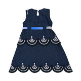 Ein Ghein Kids Girl's Chandelier Denim Dress