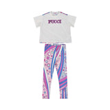 Emilio Pucci Kids Girl's Multicolor Set of Top & Leggings