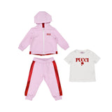 Emilio Pucci Kids Baby Girl's White & Pink Jogging Suit