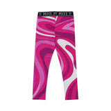 Emilio Pucci Kids Girl's Pink Pesci Logo T-Shirt & Iride Print Leggings Set