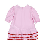 Emilio Pucci Kids Baby Girl's Pink Ruffled Geometric Print Dress