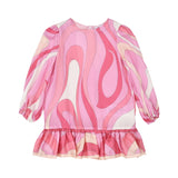 Emilio Pucci Kids Baby Girl's Abstract Swirl Print Drop-Hem Dress