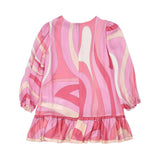Emilio Pucci Kids Baby Girl's Abstract Swirl Print Drop-Hem Dress