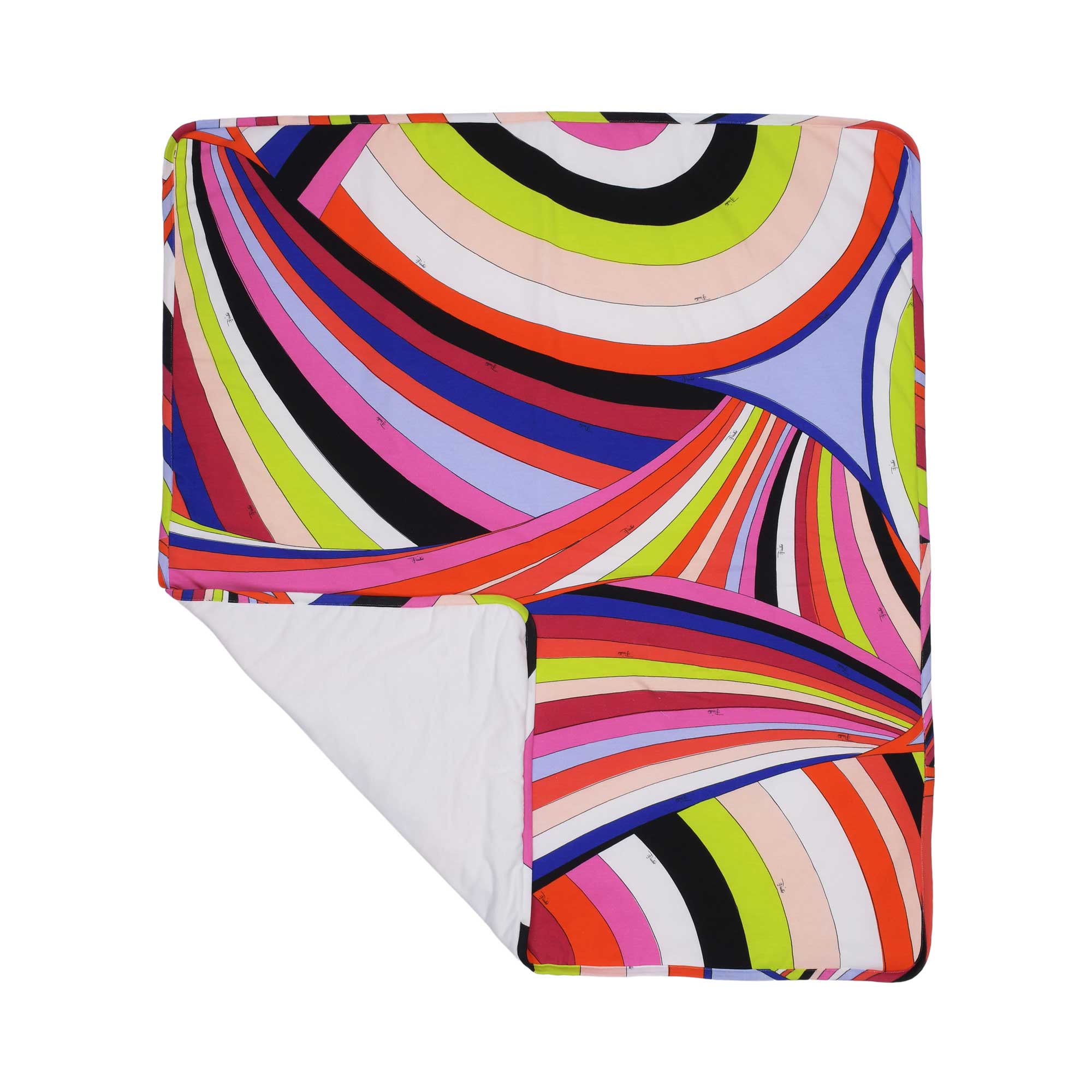 Emilio Pucci Kids Blanket Multicolor One Size – Blue Salon