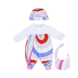 Emilio Pucci Kids Girls New Born Multi-Colored Iride sleepsuit Set